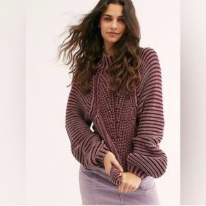 Free People Sweatheart Mock Neck Sweater